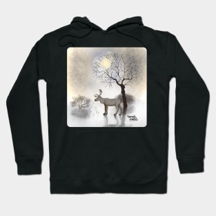 Reindeer landscape Hoodie